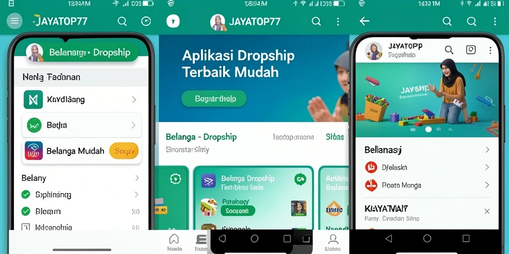 Tampilan antarmuka aplikasi JAYATOP77 yang menarik dan fungsional.