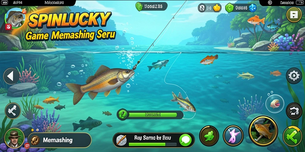 Antarmuka memancing SPINLUCKY yang menarik dan interaktif.