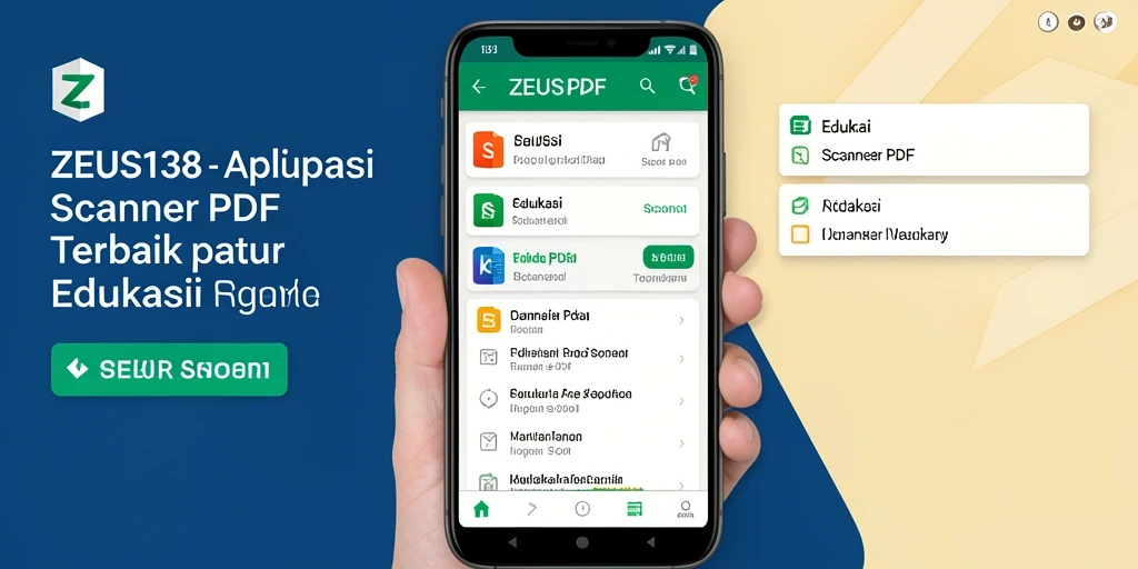 Antarmuka ZEUS138 menampilkan fungsi scanner PDF yang sederhana dan efektif.